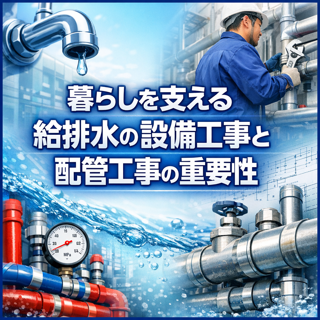 暮らしを支える給排水の設備工事と配管工事の重要性